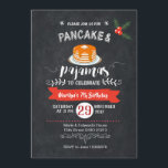 Chalkboard Pancake och Pajamas Birthday bjudande Inbjudningar<br><div class="desc">Chalkboard Pancake och Pajamas Birthday bjudande</div>