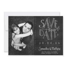 Chalkboard Photo Save Date