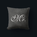 Chalkboard Pillow Kudde<br><div class="desc">Finare-typen på en illustrerad bakgrund på en kalkbräda accentuerar den här kudden för bord, soffa eller säng från hjärtat. Även samordnaren, fru Cushion, finns tillgänglig. Om du vill ändra färg: klicka på knappen "anpassa", klicka på textraden om du vill ändra den på högerna, klicka på korallrektangeln ovanför och välj färg....</div>
