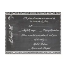 Chalkboard Posh OSA-vykort