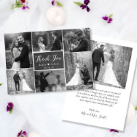 Chalkboard Rustic Black White Collage Bröllop