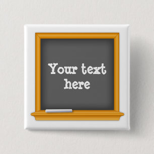 Chalkboard School Spirit Badge Knapp