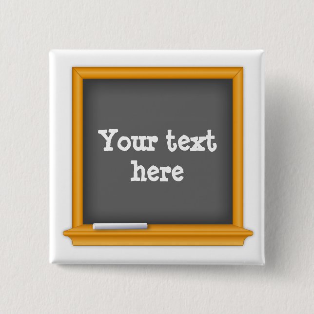 Chalkboard School Spirit Badge Knapp (Framsida)