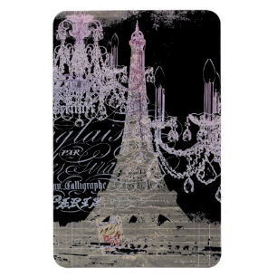 chalkboard-skript chandelier paris eiffel torn magnet