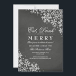 Chalkboard Snowflake-julfest-inbjudan Inbjudningar<br><div class="desc">Fler julfestinbjudningar i Little Bayleigh Store!</div>