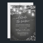 Chalkboard Snowflake String Ljus Red jul Inbjudningar<br><div class="desc">Mer Söt julinbjudan i Little Bayleigh Store!</div>