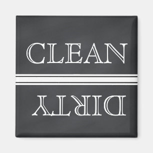 Chalkboard Stil Dishwasher Magnet Clean & Dirty