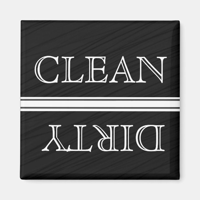 Chalkboard Stil Dishwasher Magnet Clean & Dirty (Framsidan)