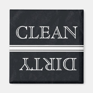 Chalkboard Stil Dishwasher Magnet Clean & Dirty