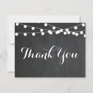 Chalkboard String Ljus Tackkort-kort