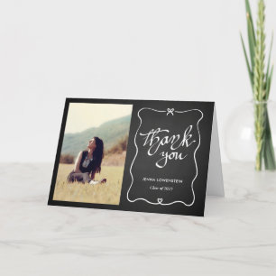 Chalkboard Student Tack Cute Bow Foto Kort