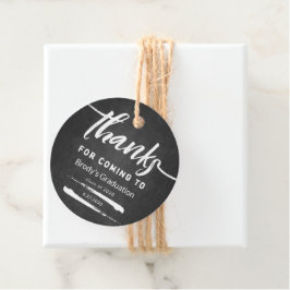 Chalkboard Studenten Tack för att du kom Gåvor Etiketter