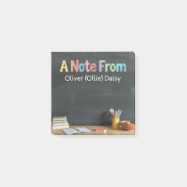 Chalkboard-Style Teacher Post-it Notes