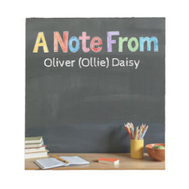 Chalkboard-Style Teacher Post-it Notes Anteckningsblock