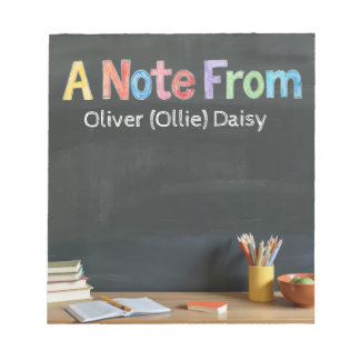 Chalkboard-Style Teacher Post-it Notes Anteckningsblock