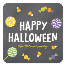 Chalkboard Sweet Candy Treats Happy halloween