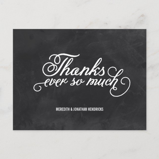 Chalkboard-Tack Vykort (Framsida)