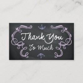 Chalkboard Thank You Business Cards