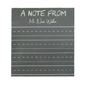 Chalkboard Themed Notes Anteckningsblock