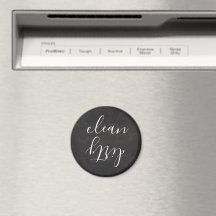Chalkboard Titta på modern skript Dishwasher Magne