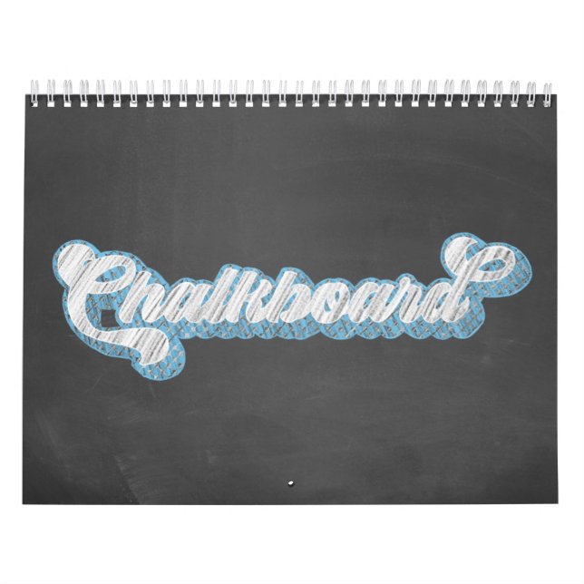 Chalkboard-typografi Kalender (Omslag)