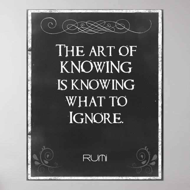 Chalkboard-typografi med en inspirationsoffert poster (Framsidan)