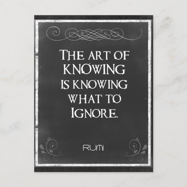 Chalkboard-typografi med en inspirationsoffert vykort (Framsida)