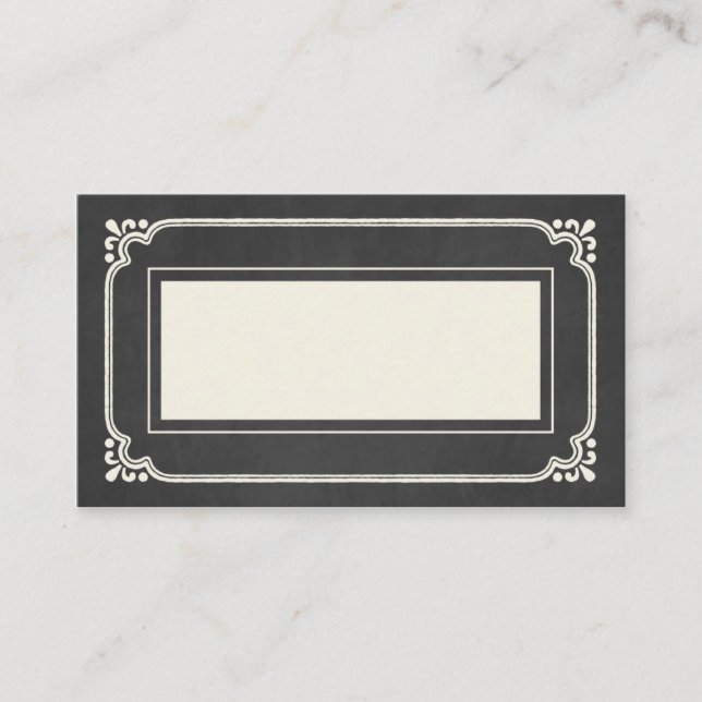 Chalkboard Union | Bröllop ortskort Placeringskort (Framsida)