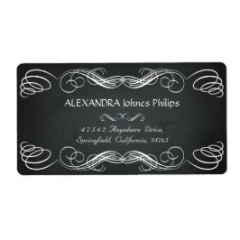 Chalkboard-Vintage med fetstil Fraktsedel