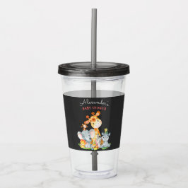 Chalkboard Watercol Cute Safari Jungle Baby Shower Take Away Mugg