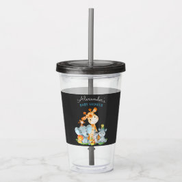Chalkboard Watercol Cute Safari Jungle Baby Shower Take Away Mugg