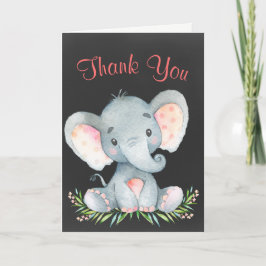 Chalkboard Watercolor Elephant Girl Tack