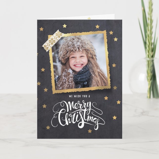 Chalkbord-Helgdag-julkort för fotboll Helgkort (Framsida)