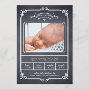 Chalked Ram Birth Notification - Grönt Meddelande