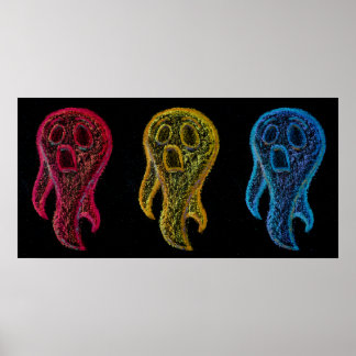 Chalkie Ghosts Poster