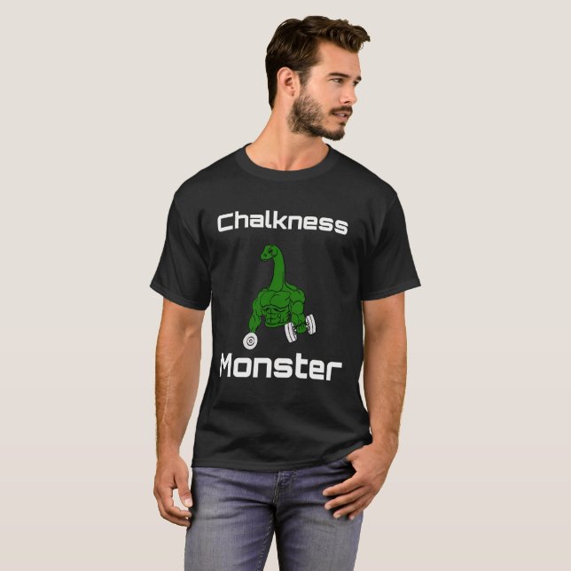 Chalkness gigantisk sten som klättrar Bouldering Tee (Hel framsida)