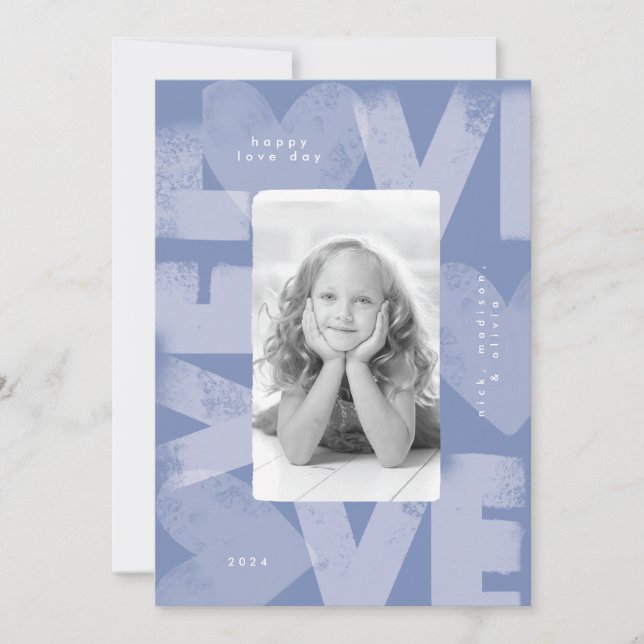 Chalky Graffiti Roligt Peri Blue Valentine Photo C Julkort (Framsida)