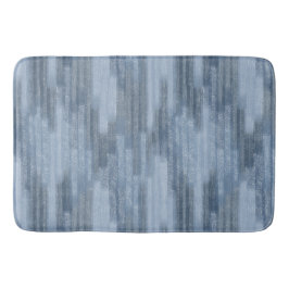 Chalky Textured Abstrakt i Denim Blue Badrumsmatta