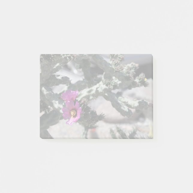 Challa Kaktus i blomning Post-it Block (Framsida)