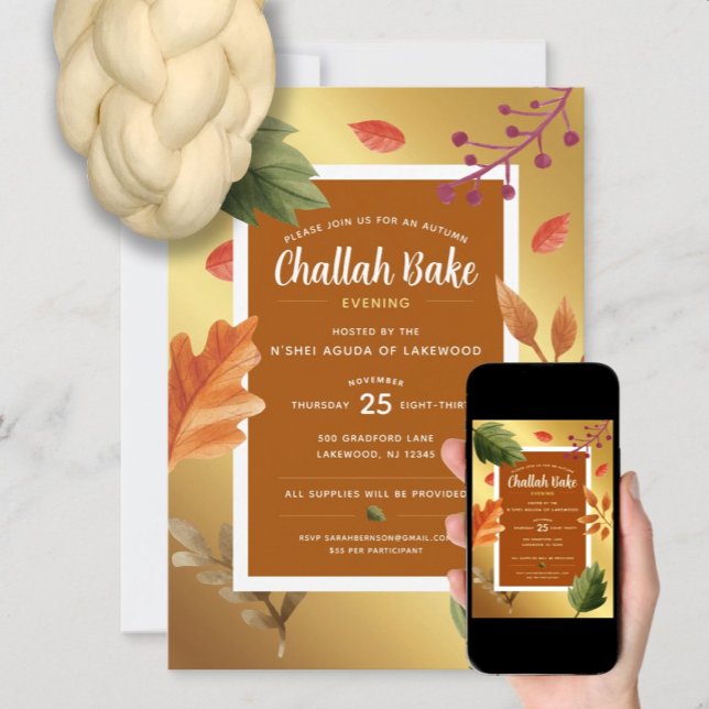 Challah Bake-inbjudan till händelse Inbjudningar (Skapare uppladdad)