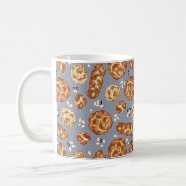 Challah - Blue Coffee Mugg (Vänster)