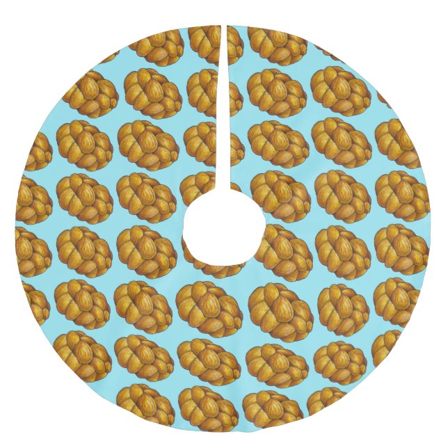 Challah Bread Hanukkah Chanukah Judiska Helgdagar Julgransmatta Borstad Polyester (Framsidan)