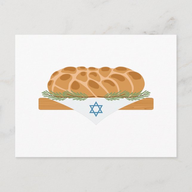 Challah Bröd Vykort (Framsida)