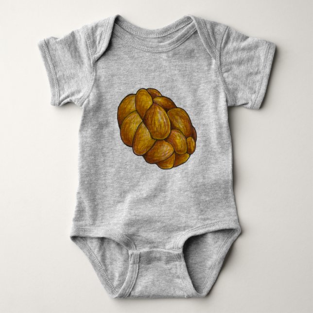 CHALLAH! Challah Bread Loaf Jewish Helgdagars Food T Shirt (Framsida)