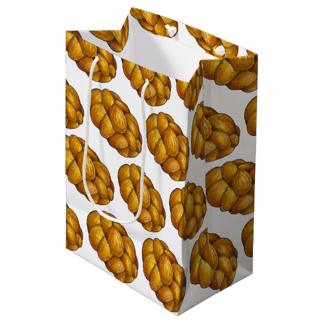 Challah flätad judisk bageribröd Hanukkah (Framsidan Vinklad)