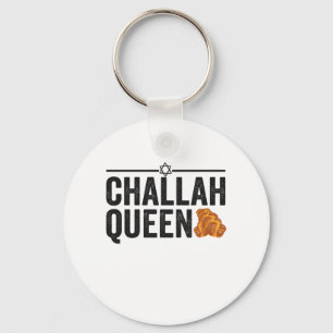 Challah Queen Funny Hanukkah Jewish Helgdag Gift Nyckelring