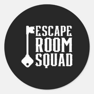 Challenge Gamed Locked Escape Room Squad Mystoppin Runt Klistermärke