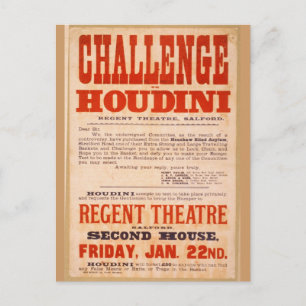 Challenge Houdini Vykort
