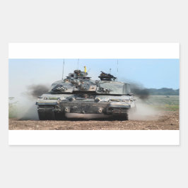 Challenger 2 Main Battle Tank (MBT) British Army Rektangulärt Klistermärke