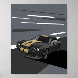 Challenger Black Poster